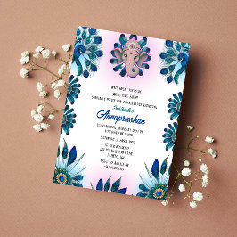 Primeiro Arroz "Annaprashan" Convite à Pavão India