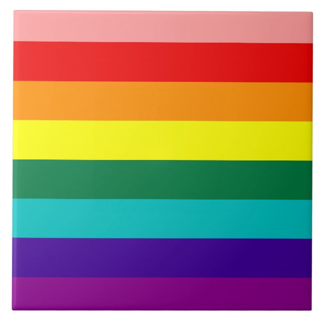 Primeiro Azulejo de Sinalizador Orgulho gay do Arc (Frente)