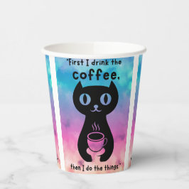 Primeiro bebo café, depois faço esta coisa