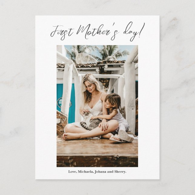 Primeiro Cartão com fotos do Dia de as mães (Frente)