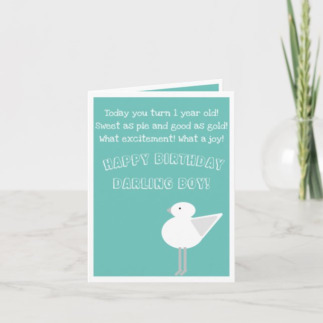 Primeiro cartão de aniversário (Frente)