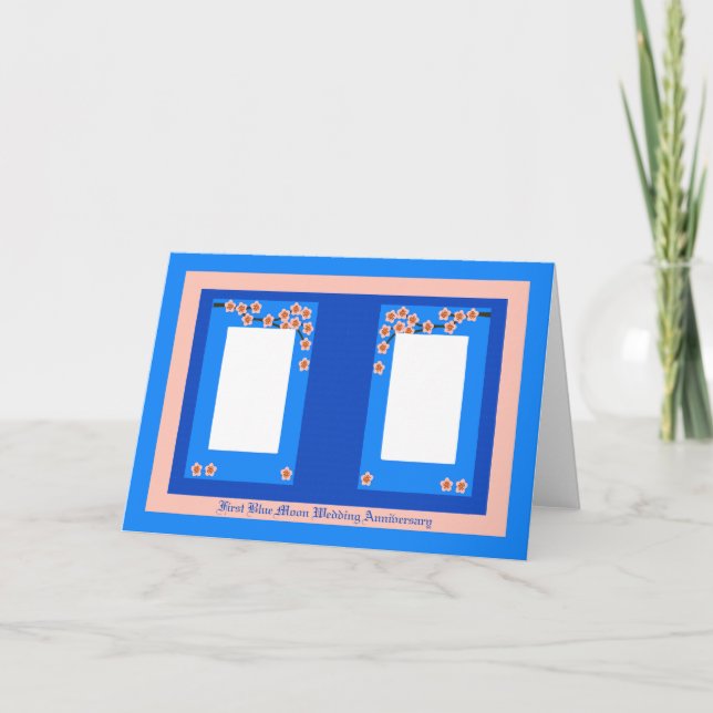 Primeiro Cartão de Aniversário de Casamento da Lua (Frente)