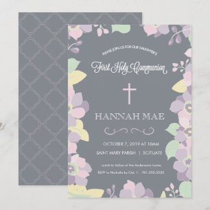 Primeiro Cartão de Convite da Comunidade Sagrado c