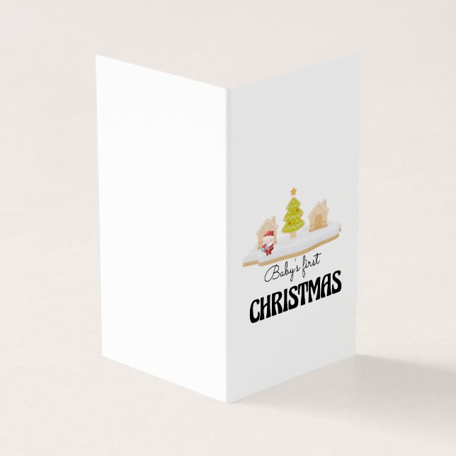 Primeiro Cartão de Natal do Bebê (Exterior)