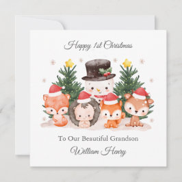 Primeiro Cartão de Natal para Amigos da Woodland