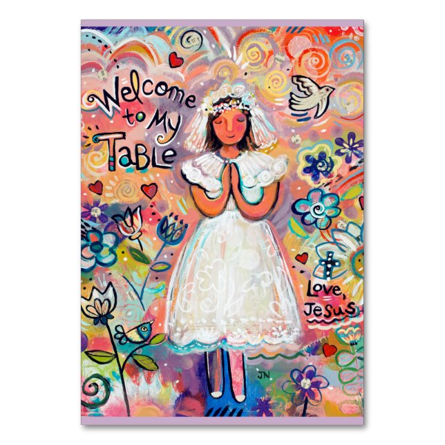 Primeiro Cartão de Oração Personalizável da Comuni (Frente)