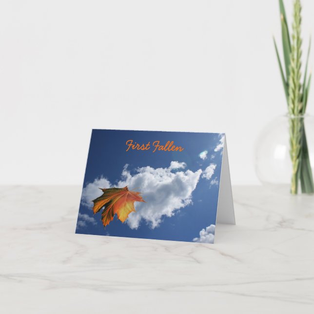 Primeiro Cartão de Saudação de Poesia Falsa (Frente)