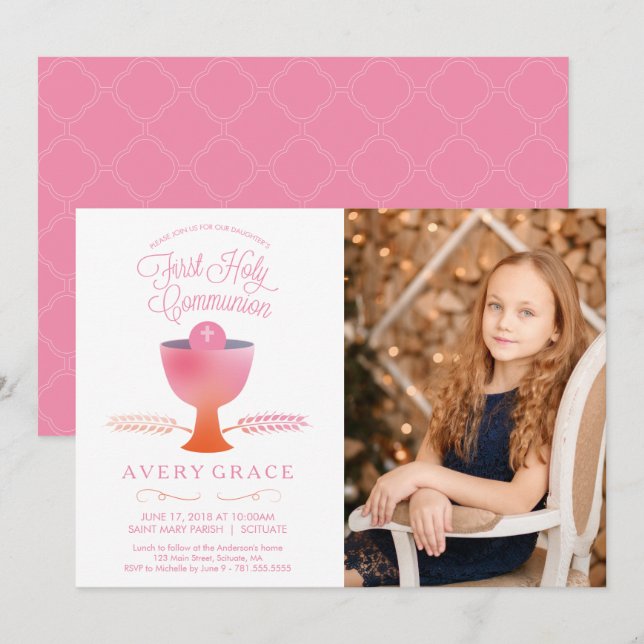 Primeiro Convite à Comunicação - Convite para Foto (Frente/Verso)