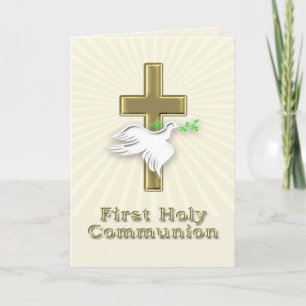 Primeiro convite da Comunidade com uma cruz ouro