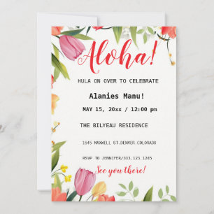 Primeiro Convite de Aniversário