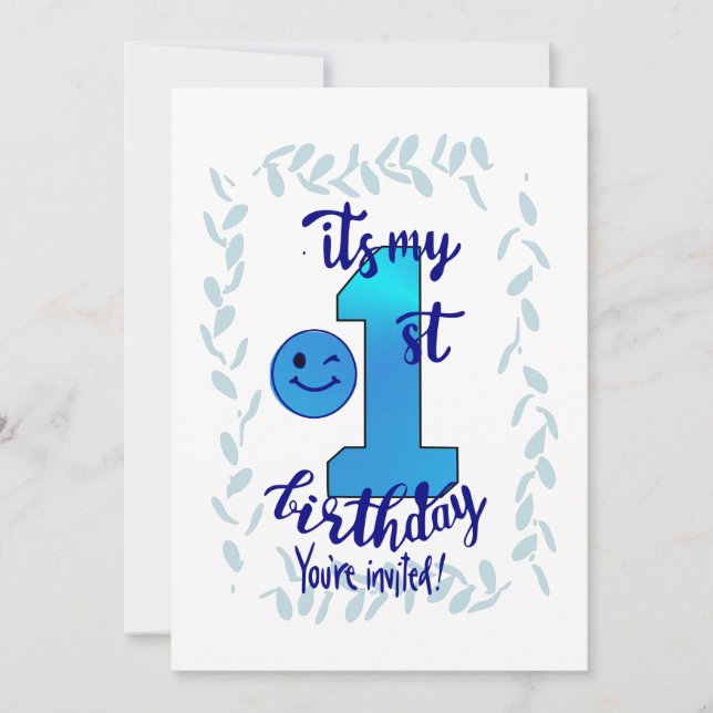 Primeiro Convite de Aniversário (Frente)