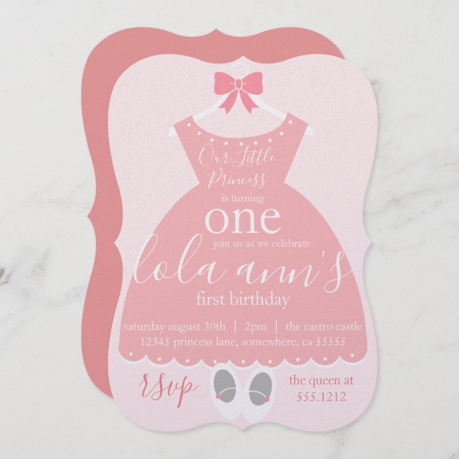 PRIMEIRO CONVITE DE ANIVERSÁRIO (Frente/Verso)