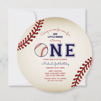 Primeiro Convite de aniversário Baseball