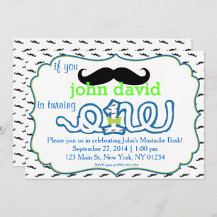 Primeiro Convite de Aniversário de Bacia de Beijo