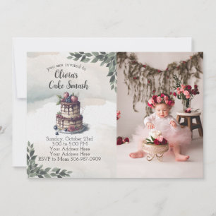 Primeiro Convite de aniversário do Smash do Photo