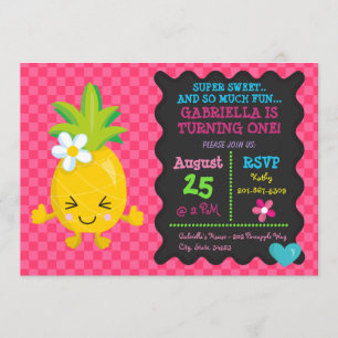 Primeiro Convite de Aniversário do Super Sweet Pin