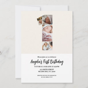 Primeiro Convite de Aniversário - Número 1