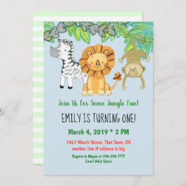 Primeiro Convite de Aniversário para Animais da Se