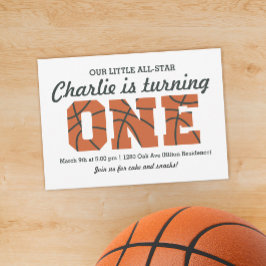Primeiro Convite de Aniversário para Basquete All-