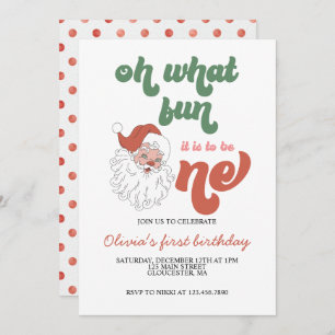 Primeiro Convite de Aniversário para Papais noeis