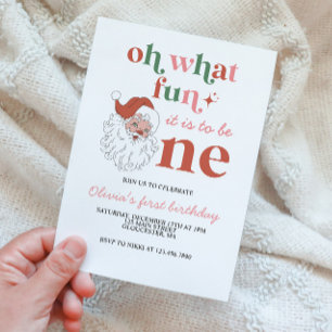 Primeiro Convite de Aniversário para Papais noeis