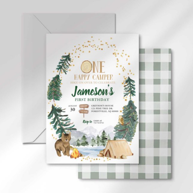Primeiro Convite de Aniversário para um Camper Fel (Criador carregado)