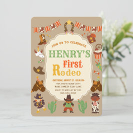"Primeiro Convite de Aniversário Rodeo