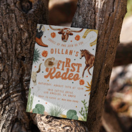 Primeiro Convite de Aniversário Rodeo