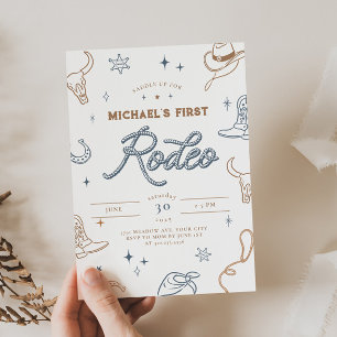 Primeiro Convite de Aniversário Rodeo