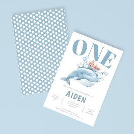 Primeiro Convite de festas de Baleia Azul de Anive