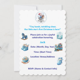 Primeiro Convite de festas de Natal do Baby