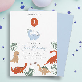 Primeiro Convite de festas do Dinossauro