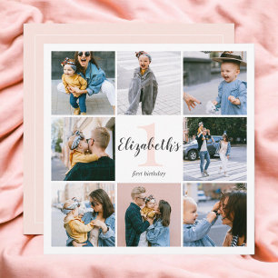 Primeiro Convite de Fotografia Moderna de Aniversá