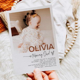 Primeiro Convite Fotográfico de Aniversário