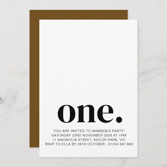 Primeiro Convite Fotográfico de Aniversário em Cas (Frente/Verso)