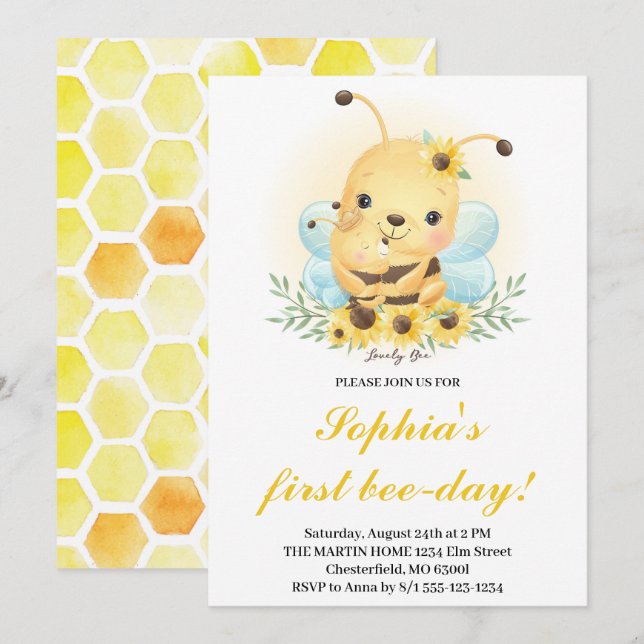 Primeiro Convite Para primeiro aniversario De Abel (Frente/Verso)