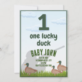 Primeiro Convite Pato de Aniversário