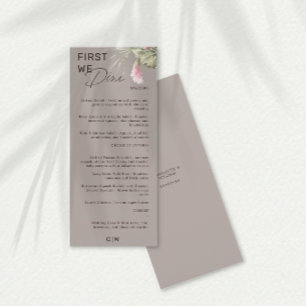 Primeiro, Demos O Menu De Casamento Tropical De Ta
