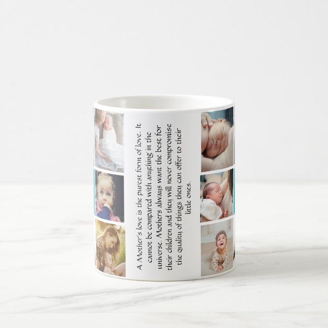 Primeiro Dia das Mães Caneca de Café com Colagem d (Centro)