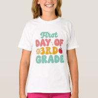 Primeiro Dia De Camiseta Escolar Do Terceiro Grau