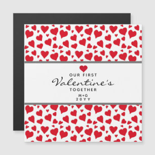Primeiro Dia de os namorados Juntos Corações Perso