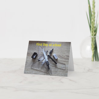 Primeiro dia no cartão escolar