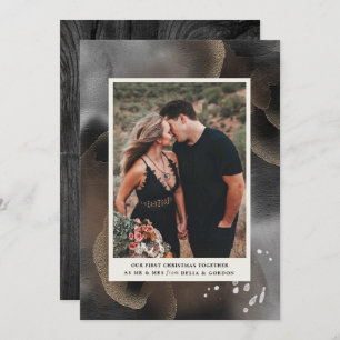 Primeiro do Natal cartão com fotos junto