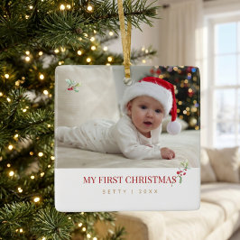 Primeiro Enfeite de Natal do Bebê