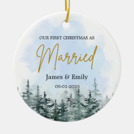 Primeiro Enfeites de natal Casado, Ornamento Casad