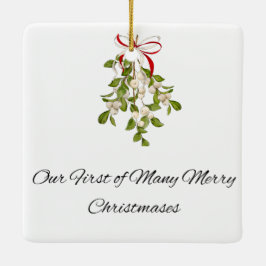 Primeiro Enfeites de natal Casado Personalizado