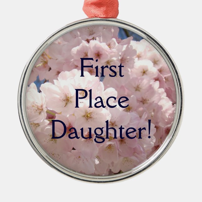 Primeiro Lugar Enfeite Filha Rosa Flor Prêmio (Frente)