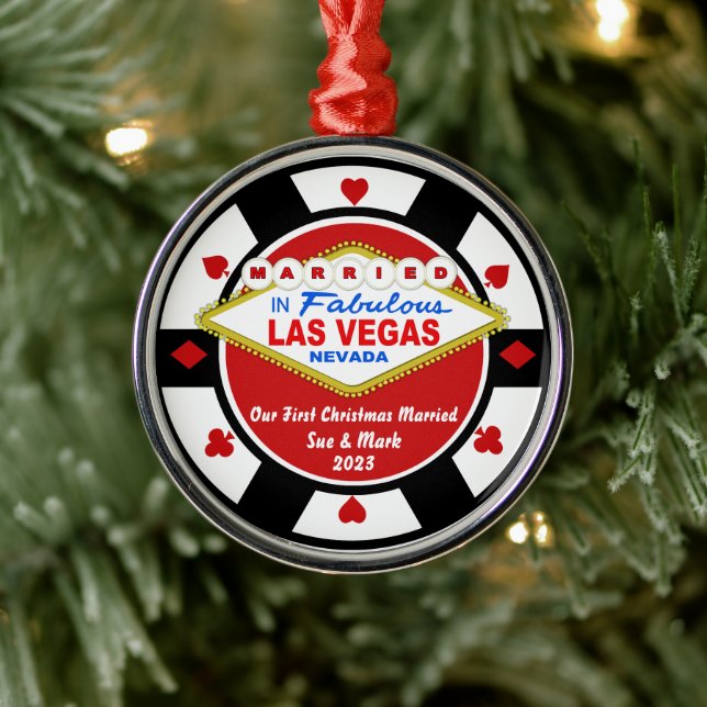 Primeiro Natal Casado Vegas Enfeite 2023 (Árvore)