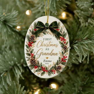 Primeiro Natal como Avó Enfeite | Personalizado