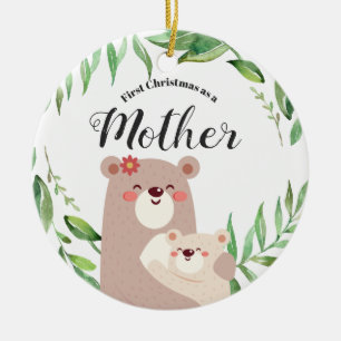 Primeiro Natal como um ornamento da mãe
